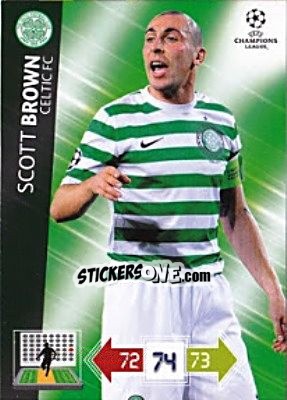 Sticker Scott Brown - UEFA Champions League 2012-2013. Adrenalyn XL n. U33 - Panini