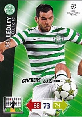 Sticker Joe Ledley - UEFA Champions League 2012-2013. Adrenalyn XL - Panini