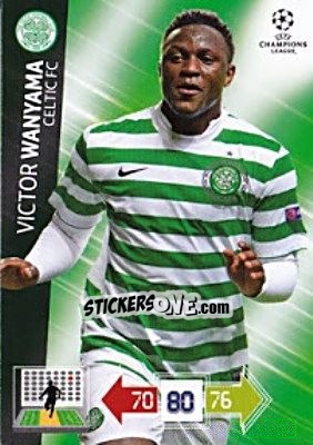 Figurina Victor Wanyama - UEFA Champions League 2012-2013. Adrenalyn XL - Panini