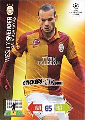 Sticker Wesley Sneijder - UEFA Champions League 2012-2013. Adrenalyn XL n. U43 - Panini