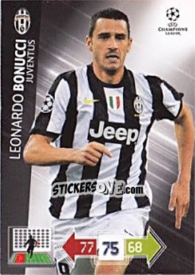 Cromo Leonardo Bonucci - UEFA Champions League 2012-2013. Adrenalyn XL - Panini