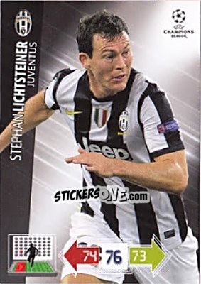 Sticker Stephan Lichtsteiner - UEFA Champions League 2012-2013. Adrenalyn XL - Panini