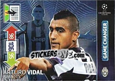 Figurina Arturo Vidal - UEFA Champions League 2012-2013. Adrenalyn XL - Panini