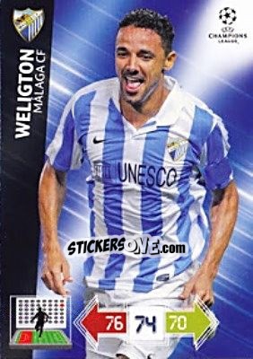 Figurina Weligton - UEFA Champions League 2012-2013. Adrenalyn XL - Panini