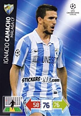 Cromo Ignacio Camacho - UEFA Champions League 2012-2013. Adrenalyn XL - Panini