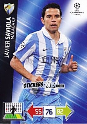 Sticker Javier Saviola - UEFA Champions League 2012-2013. Adrenalyn XL - Panini