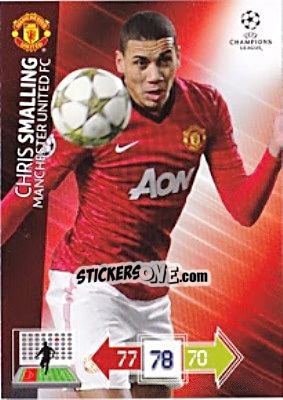 Sticker Chris Smalling - UEFA Champions League 2012-2013. Adrenalyn XL n. U72 - Panini