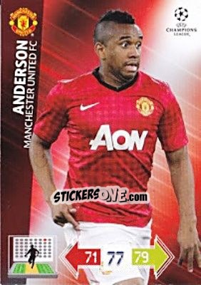 Sticker Anderson - UEFA Champions League 2012-2013. Adrenalyn XL n. U75 - Panini