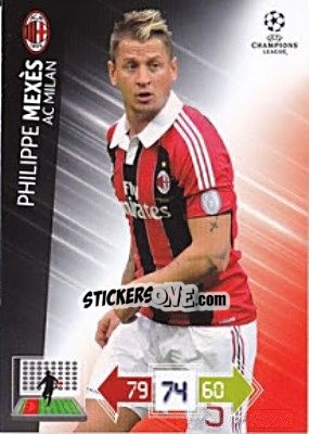 Sticker Philippe Mexès - UEFA Champions League 2012-2013. Adrenalyn XL n. U78 - Panini