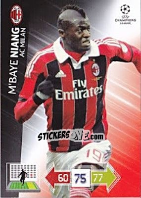Sticker M'Baye Niang - UEFA Champions League 2012-2013. Adrenalyn XL n. U81 - Panini