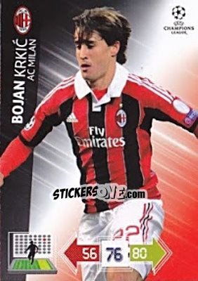 Sticker Bojan Krkic - UEFA Champions League 2012-2013. Adrenalyn XL n. U82 - Panini