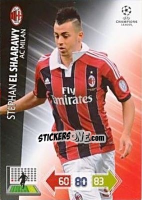Sticker Stephan El Shaarawy - UEFA Champions League 2012-2013. Adrenalyn XL n. U83 - Panini