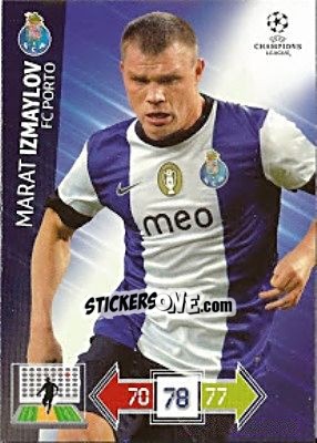 Sticker Marat Izmaylov - UEFA Champions League 2012-2013. Adrenalyn XL n. U88 - Panini