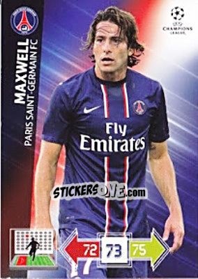 Sticker Maxwell - UEFA Champions League 2012-2013. Adrenalyn XL n. U90 - Panini