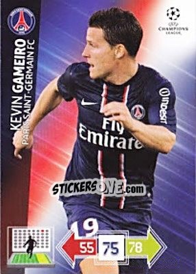 Sticker Kévin Gameiro - UEFA Champions League 2012-2013. Adrenalyn XL - Panini