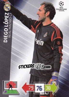 Sticker Diego López - UEFA Champions League 2012-2013. Adrenalyn XL - Panini