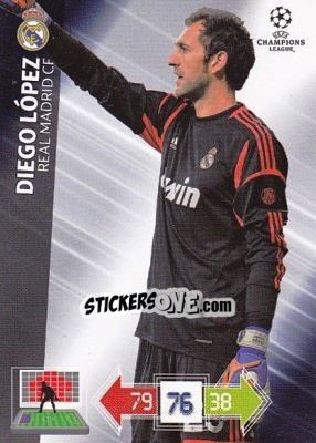 Cromo Diego López - UEFA Champions League 2012-2013. Adrenalyn XL - Panini