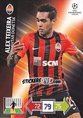Sticker Alex Teixeira - UEFA Champions League 2012-2013. Adrenalyn XL n. U115 - Panini