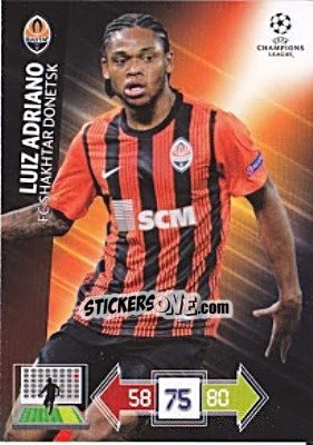Sticker Luiz Adriano - UEFA Champions League 2012-2013. Adrenalyn XL - Panini