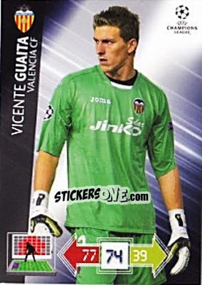 Sticker Vicente Guaita - UEFA Champions League 2012-2013. Adrenalyn XL n. U119 - Panini