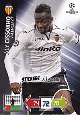 Sticker Aly Cissokho - UEFA Champions League 2012-2013. Adrenalyn XL - Panini