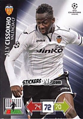 Cromo Aly Cissokho - UEFA Champions League 2012-2013. Adrenalyn XL - Panini