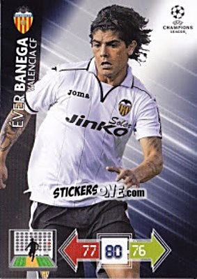 Sticker Éver Banega - UEFA Champions League 2012-2013. Adrenalyn XL - Panini