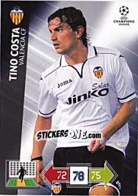 Sticker Tino Costa - UEFA Champions League 2012-2013. Adrenalyn XL - Panini