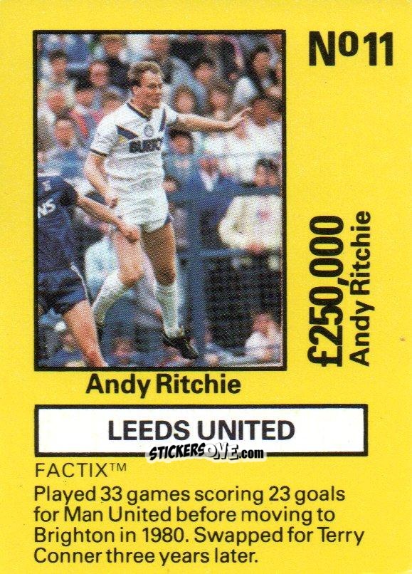 Figurina Andy Ritchie - Emlyn Hughes' Team Tactix 1987
 n. LE11 - BOSS LEISURE
