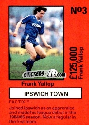 Sticker Frank Yallop