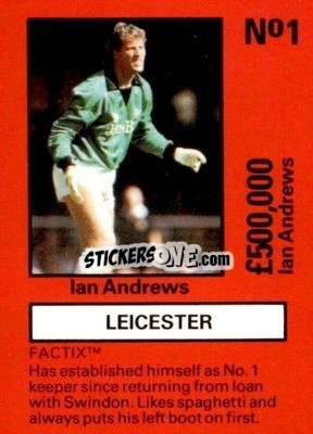 Figurina Ian Andrews - Emlyn Hughes' Team Tactix 1987
 n. LC1 - BOSS LEISURE
