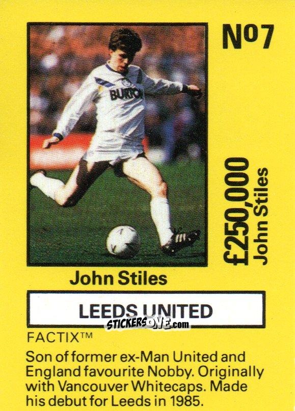 Figurina John Stiles - Emlyn Hughes' Team Tactix 1987
 n. LE7 - BOSS LEISURE
