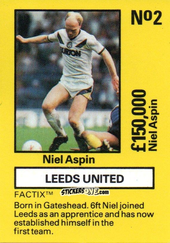 Figurina Neil Aspin - Emlyn Hughes' Team Tactix 1987
 n. LE2 - BOSS LEISURE

