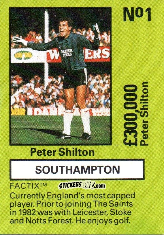 Figurina Peter Shilton - Emlyn Hughes' Team Tactix 1987
 n. S1 - BOSS LEISURE
