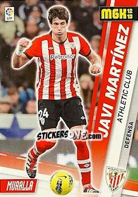 Sticker Javi Martínez - Liga BBVA 2012-2013. Megacracks n. 5 - Panini