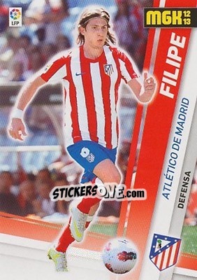 Sticker Filipe Luis - Liga BBVA 2012-2013. Megacracks n. 26 - Panini