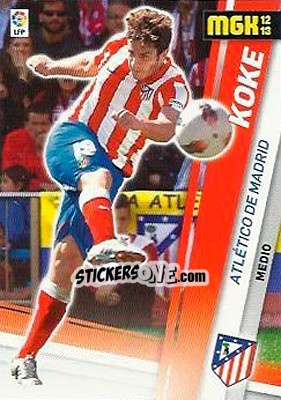 Figurina Koke - Liga BBVA 2012-2013. Megacracks - Panini