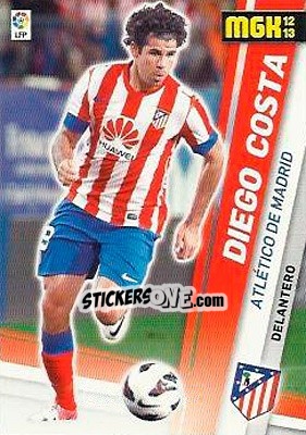 Sticker Diego Costa - Liga BBVA 2012-2013. Megacracks n. 34BIS - Panini