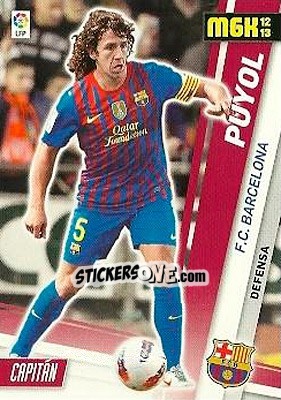 Sticker Puyol - Liga BBVA 2012-2013. Megacracks n. 40 - Panini
