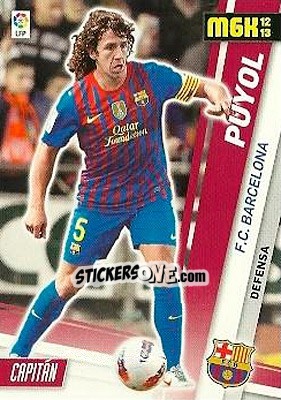 Cromo Puyol - Liga BBVA 2012-2013. Megacracks - Panini