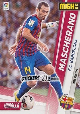 Sticker Mascherano - Liga BBVA 2012-2013. Megacracks - Panini