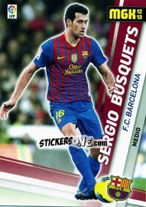 Sticker Sergio Busquets - Liga BBVA 2012-2013. Megacracks - Panini