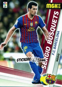 Sticker Sergio Busquets - Liga BBVA 2012-2013. Megacracks n. 45 - Panini