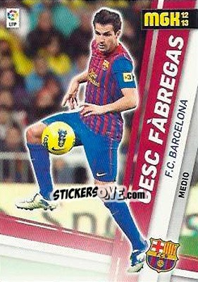 Sticker Cesc Fàbregas - Liga BBVA 2012-2013. Megacracks n. 47 - Panini