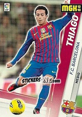 Sticker Thiago Alcántara - Liga BBVA 2012-2013. Megacracks - Panini