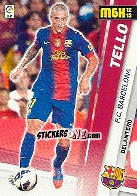 Sticker Cristian Tello - Liga BBVA 2012-2013. Megacracks - Panini