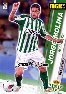 Sticker Jorge Molina - Liga BBVA 2012-2013. Megacracks - Panini