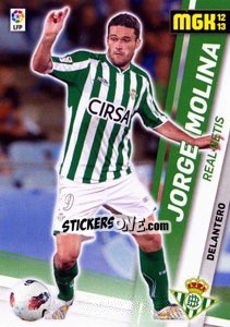 Sticker Jorge Molina - Liga BBVA 2012-2013. Megacracks n. 70 - Panini