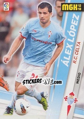 Sticker Álex López - Liga BBVA 2012-2013. Megacracks n. 81 - Panini
