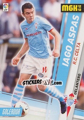 Cromo Iago Aspas - Liga BBVA 2012-2013. Megacracks - Panini